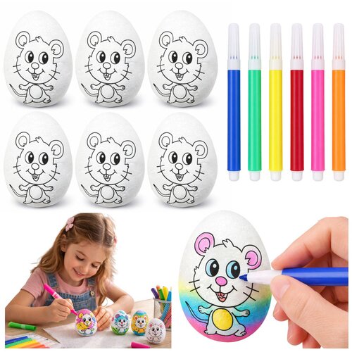  Easter Styrofoam Eggs For Painting Markers Markers Mouse 6pcs Cijene