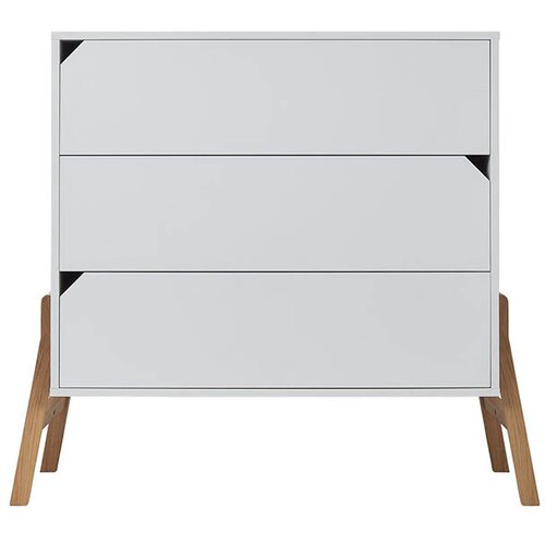 BELLAMY Lotta komoda s 3 predali, bela Cene