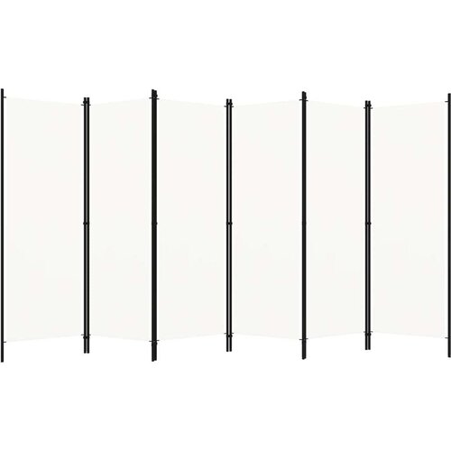 vidaXL Paravan 6-delni kremno bel 300x180 cm Cene