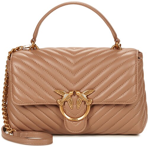 Pinko Ročne torbice LOVE LADY PUFF CLASSIC CL SHEEP NAPPA CHEVRON Bež Cene