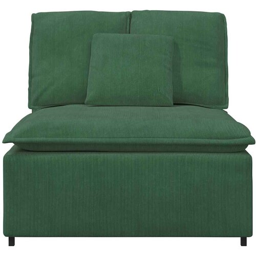  Modularni Sofa Centralni Modul s Jastucima Tamnozeleni 100 cm Slike