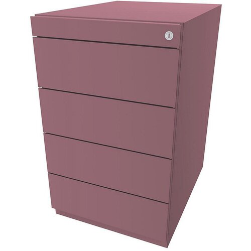 BISLEY Stacionarni predalnik Note™, s 4 univerzalnimi predali, globina 565 mm, roza Cene