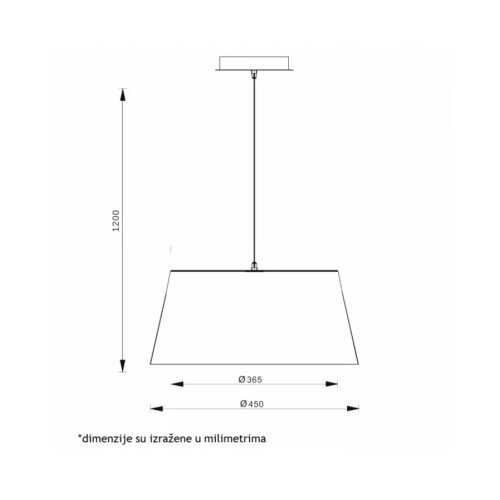 Vesta 334 VISILICA 55W 450*365*1200 Slike