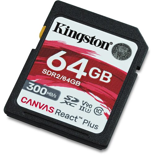 Kingston Spominska kartica Canvas React Plus 64GB SDXC UHS-II V90 U3 (SDR2/64GB) Cene