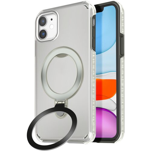 AVIZAR MagSafe ohišje za iPhone 11 Odporno na udarce z zložljivim stojalom, Črna, (5000013801) Cene