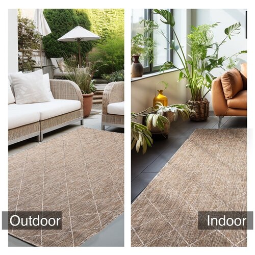 Ayyildiz Carpets Bež zunanja preproga 120x170 cm Zagora &amp;ndash; Slike