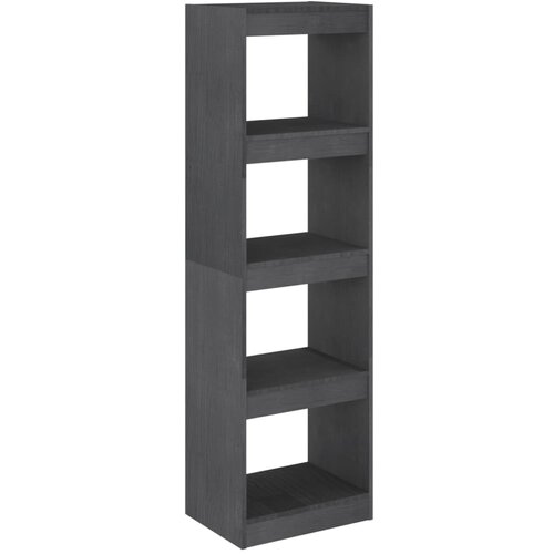 Maison Chic Knjižna omara - Knjižni regal za razdelitev prostora siva 40x30x135,5 cm, (21725471) Slike