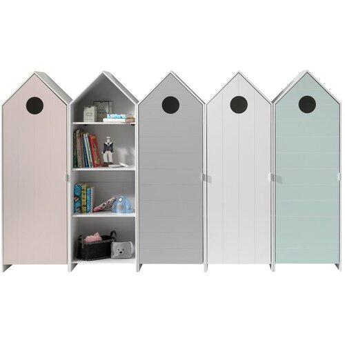 Vipack Odprta otro&amp;scaron;ka garderobna omara 228x171,5 cm CASAMI &amp;ndash; Slike