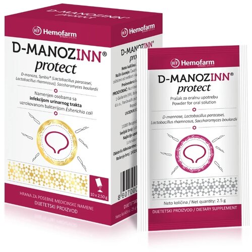 Hemofarm d-manozinn protect 2,5 g 10/1 Cene