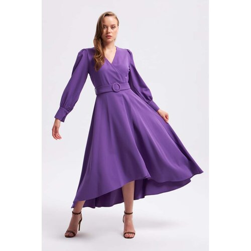 Gusto Long Dress - Purple Cene