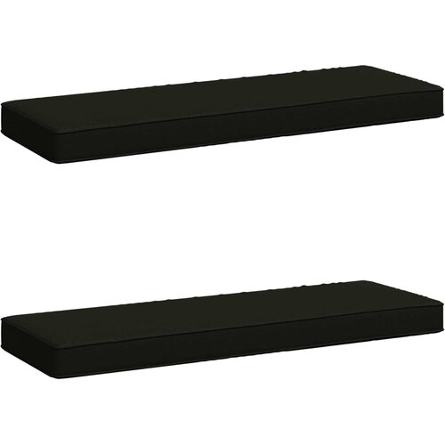 Jastučići za klupe - 2 dijela VUGHT 2 pcs 100% poliester Crna Cene