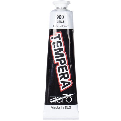 Aero Tempera barva v tubi, 900 črna, 42 ml Slike