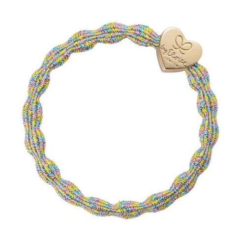 By Eloise London Metallic Gold Heart Candy elastika za lase Cene