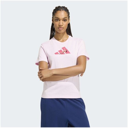 Adidas Majice s kratkimi rokavi Soft Rožnata Slike