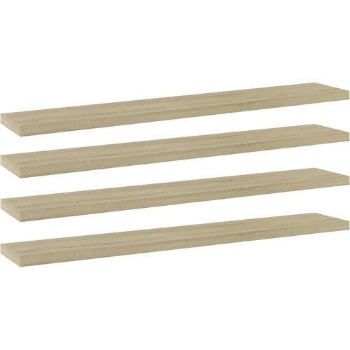 Police za knjige 4 kom boja hrasta sonome 60x10x1,5 cm iverica Slike