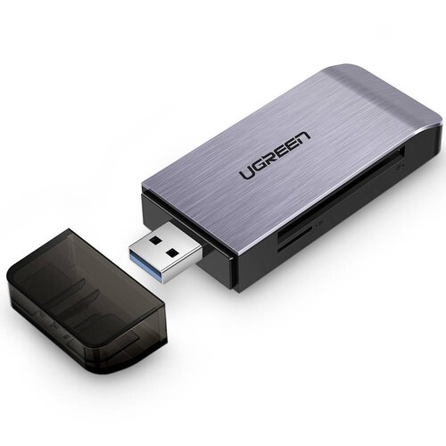 Ugreen 4 v 1 adapter USB čitalec kartic SD + microSD (srebrna), (20773727) Cene