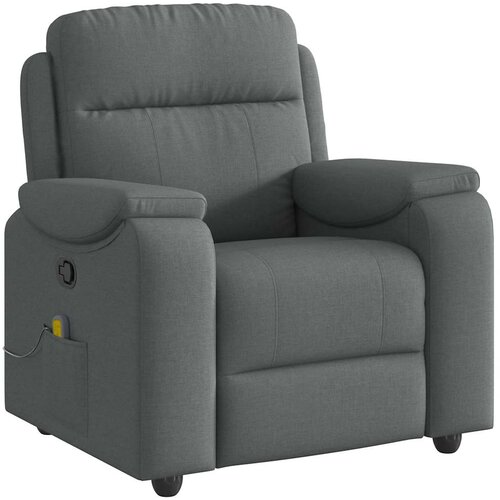 Maison Chic masažni naslanjač - Relax naslanjač temno sivo blago, (22134788) Cene