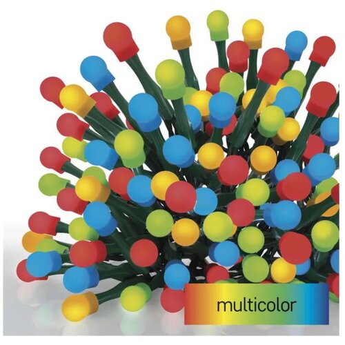 Emos LED božična cherry veriga&amp;ndash;kroglice, 30 m, zunanja in notranja, večbarvna,programi,časovnik D5AM24 Slike