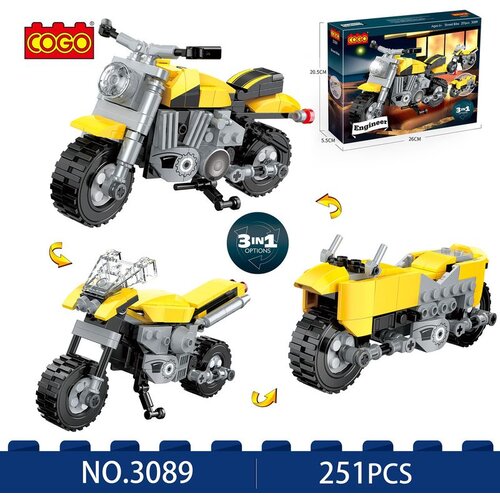 Cogo motor, 3 opcije sklapanja - broj delova: 251 Slike