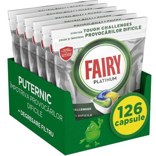 Fairy kapsule za pranje sudova platinum 126 kom Cene