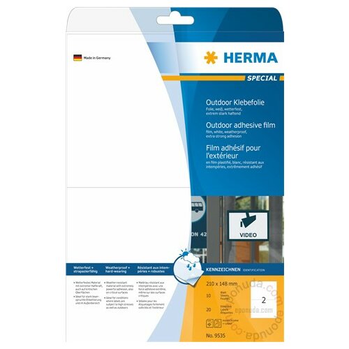 Herma Outdoor etikete 210x148,5 A4 1/10 bela 02H9535 Cene