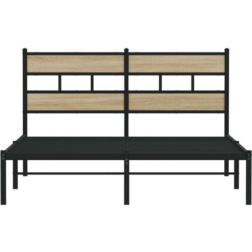 VidaXL Metalni okvir kreveta bez madraca boja hrasta sonome 160x200 cm Slike
