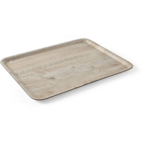 Amer Box tacna za posluživanje s uzorkom drveta od melamina, svetlo drvo, 370x530mm Cene