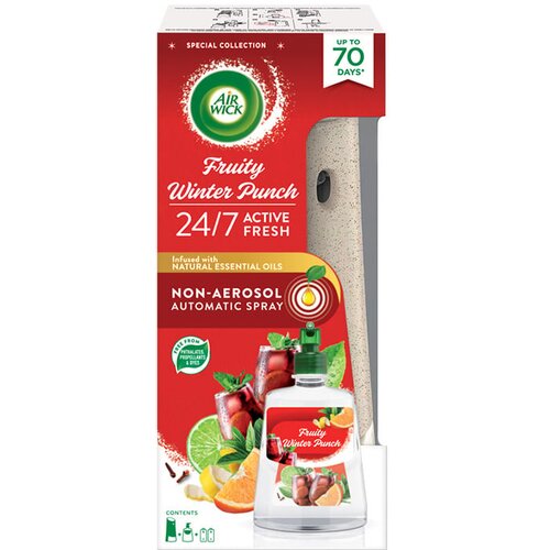 Air Wick Active Fresh Family Winter Punch avtomatski osvežilec zraka s polnilom 228 ml Slike