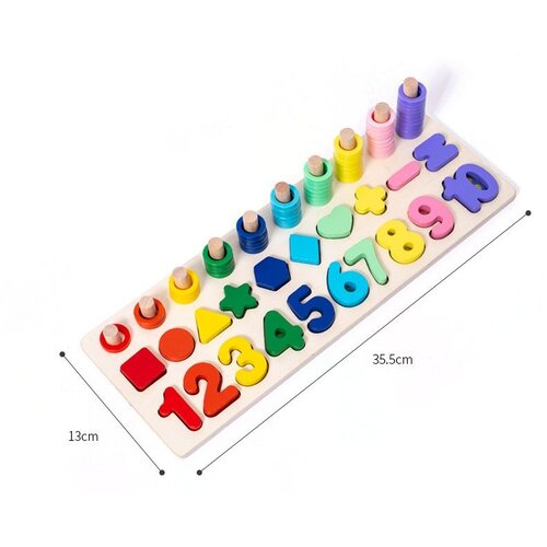  abakus montessori sorter brojeva 2u1 13x36cm Slike
