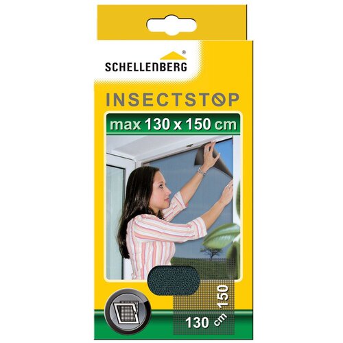 SCHELLENBERG Insect Stop Mrežica za za&amp;scaron;titu od insekata (&amp;Scaron; x V: 150 x 130 cm, Boja mreže: Crne boje) Slike