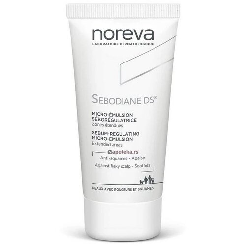 Noreva Sebodiane DS Sebum-Regulating Micro-Emulsion Pomirjajoča emulzija za seboroični dermatitis 30 ml Cene