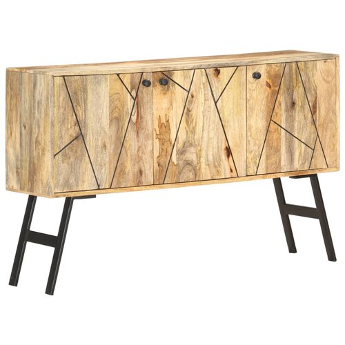 VidaXL Komoda od masivnog drva manga 118 x 30 x 75 cm Slike