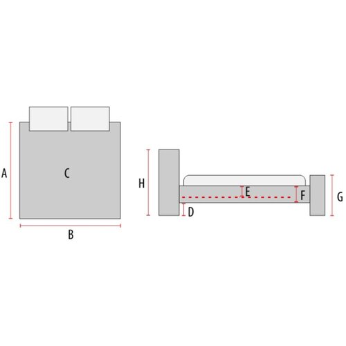 Molarem Home tapecirani krevet ASCOT 200*160 cm - tkanina Slike