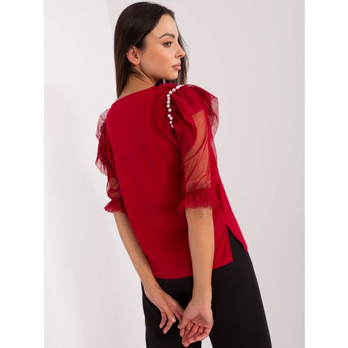 LAKERTA Blouse-LK-BZ-506682.26P-burgundy Cene