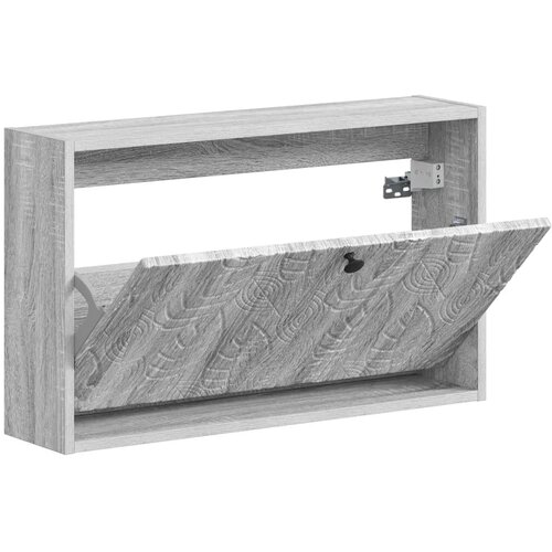  Ormar za cipele na zidu DELFT 71 x 17 x 43 cm Konstruirano drvo - Siva Sonoma Slike