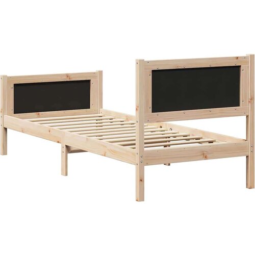  Okvir za krevet s uzglavljem Crna 80 x 200 cm tkanina Slike