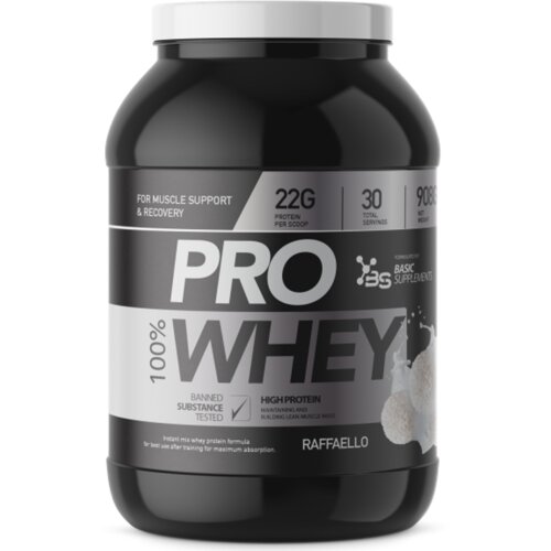 Basic Supplements 100% PRO WHEY 908GR - Raffaello Slike