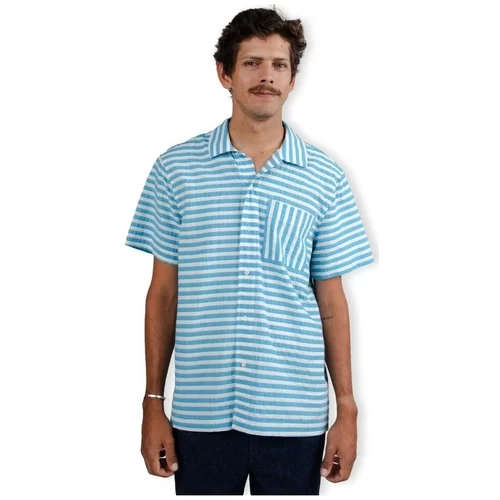 Brava Fabrics Srajce z dolgimi rokavi Stripes Shirt - Blue Bela