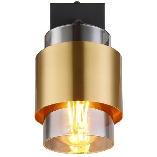 Globo 15560-1 - zidno reflektorsko svetlo milley 1xE27/40W/230V crna/mesing Slike