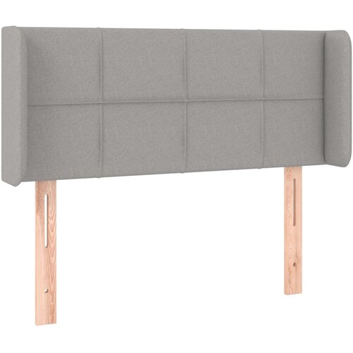 Maison Chic Vzglavna omarica - Nočna omarica - Posteljna omarica z u&scaron;esi svetlo sivo 83x16x78/88 cm blago, (21709901) Cene