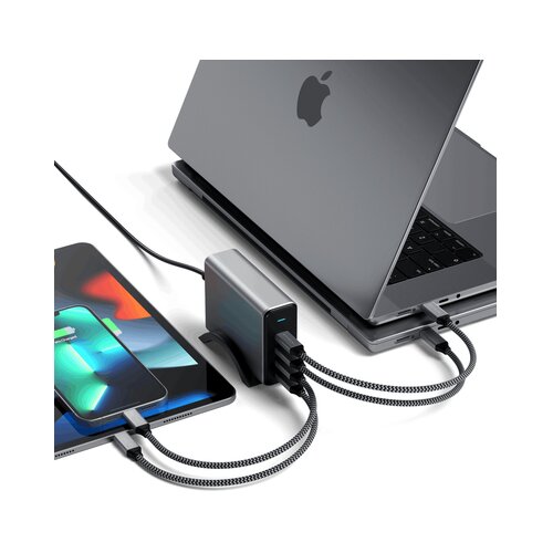 Satechi usb-c 165W ST-UC165GM-EU punjač sa 4 porta Slike