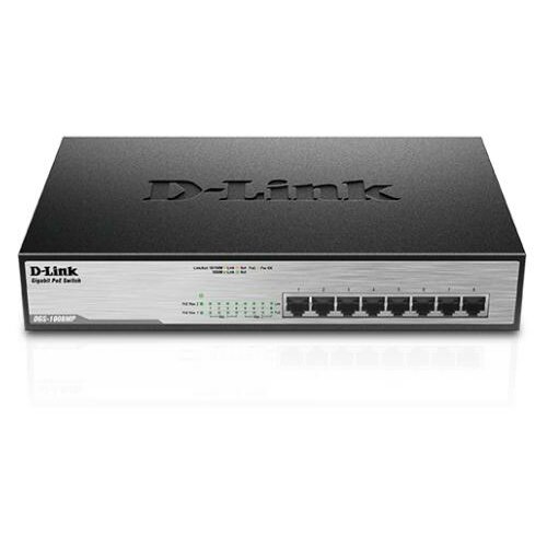 D-link DGS-1008MP 8-Port Gigabit Ethernet PoE svič Cene