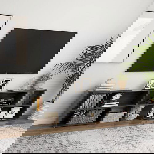 VidaXL TV omarica siva 149x30x52 cm iverna plo&amp;scaron;ča Slike