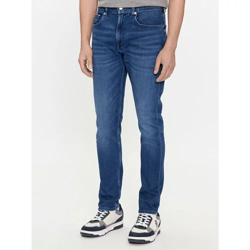 Tommy Hilfiger Jeans hlače Houston MW0MW33970 Modra Tapered Fit