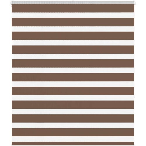 vidaXL zebra senčilo rjave 125x150 cm tkanina širina 120,9cm poliester Cene