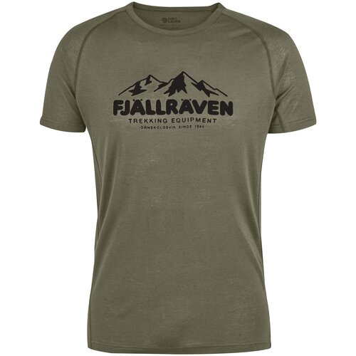 Fjallraven muška majica za lov abisko trail, siva Slike