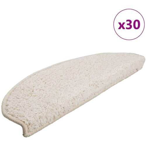  Prostirke za stepenice 30 kom 65x21x4 cm Bijele poluokrugle velike Cijene
