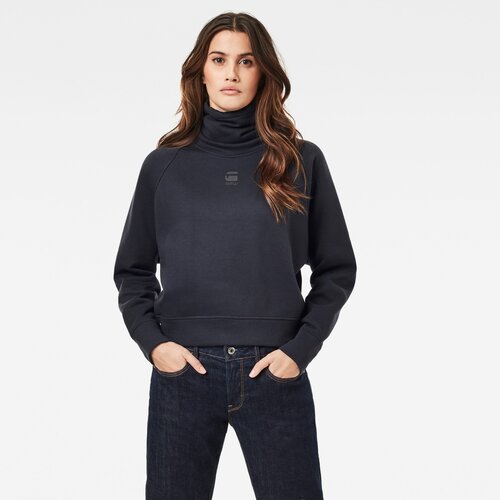 G-star Sweatshirt - High turtle neck loose wmn dark blue Slike