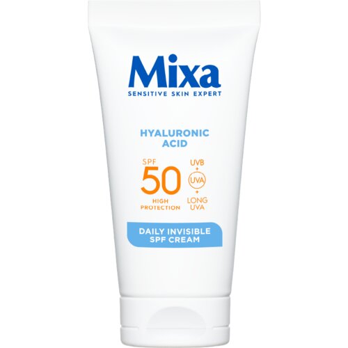 Mixa Hyaluronic Acid Daily Invisible SPF Cream dnevna krema za obraz za vse tipe kože 50 ml za ženske Cene