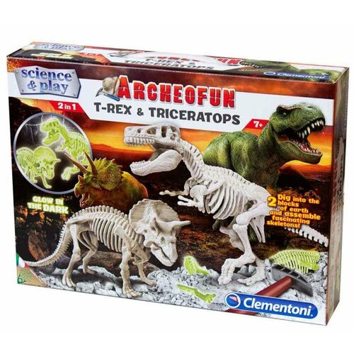 Clementoni science t-rex i triceraptors svetleci Slike